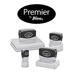 shiny premier brand custom pre-inked stamps